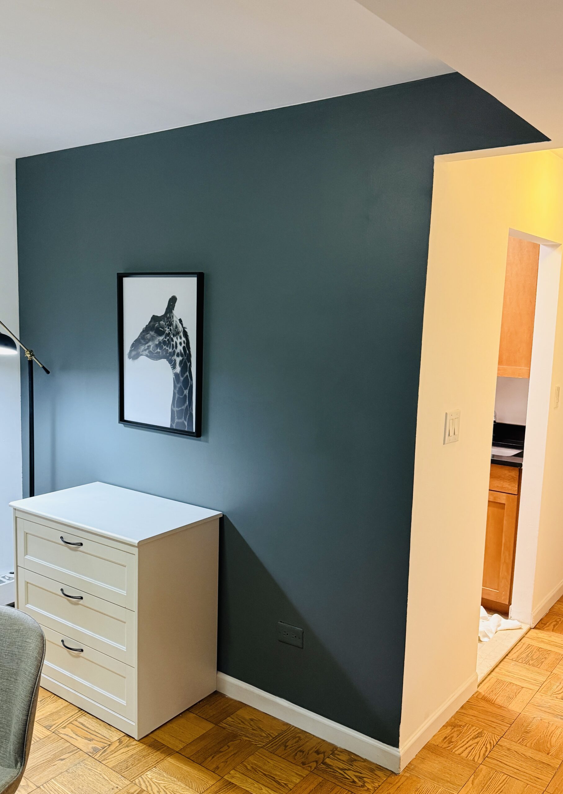 Before precision accent wall transformation